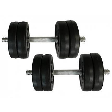 Гантелі металеві розбірні з покриттям розбірні гантелі для силових тренувань Newt Rock Pro-R 6 кг 2 шт, фото 2