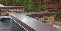 Парапет для даху паркана з профнастил металевий відливи плоский