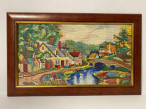 Картина вишивка Німеччина 57*35, ручна робота, картина вишивка ручної роботи