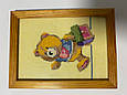 Картина вишивка 5 картин Сім'я ведмедиків, ручна робота, картина вишивка ручної роботи, фото 5
