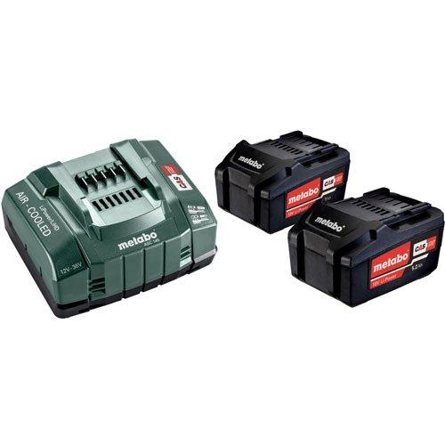 Комплект Metabo CAS 2 акумулятора Li-Power 18В 5,2 Ач + зарядний ASC 145 12-36В, фото 1