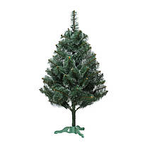 Сосна штучна 1,50 м із білими кінчиками, Святкова новорічна ялинка з інеєм, фото 5