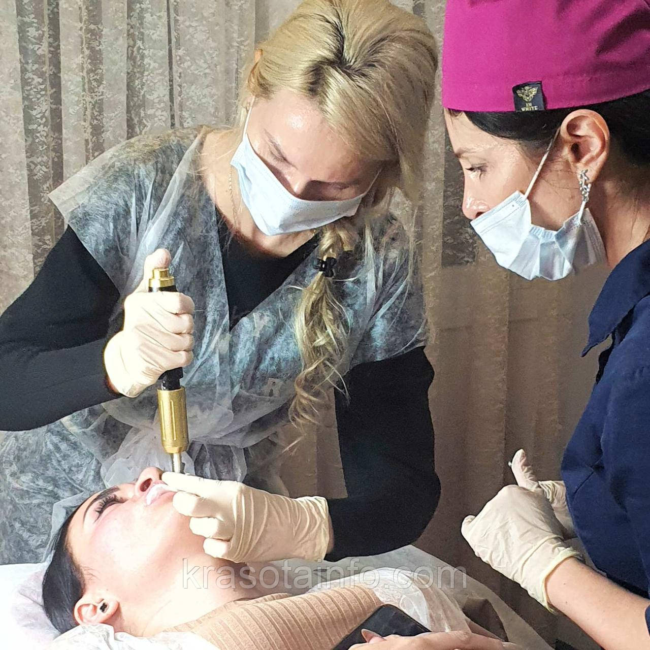 Гиалуронпен з навчанням Hyaluronic Pen покращена модель, безыгольный ін'єктор, апарат для введення філлеров
