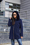 Зимове пальто з відкладним коміром "Моле 8085", фото 7