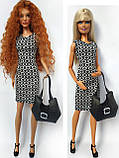 Одяг для ляльок Барбі Barbie - сукня і сумочка, фото 2