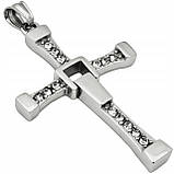 Хрест Домініка Торетто кулон Він Дізеля з фільму Форсаж з ланцюжком Gold/Silver кулон, фото 2