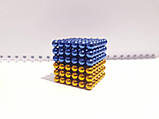 Неокуб NeoCube Прикраса біло-блакитний [5 мм * 216 кульок] + Металева Коробка в Подарунок, фото 2