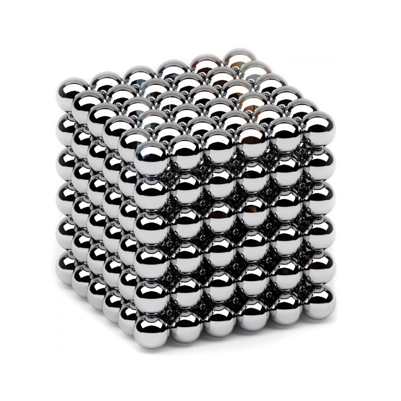 Неокуб NeoCube Кольоровий Нікель [5 мм * 216 кульок] + Металева Коробка в Подарунок, фото 1