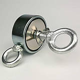 F-80х2 Пошуковий ДВУХСТОРОННИЙ Неодимовий Магніт ⭐⭐⭐⭐⭐ , фото 2