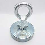 F-250 (350 кг відрив) ТРИТОН + ТРОС у ПОДАРУНОК + БЕЗПЛАТНА ДОСТАВКА Односторонній ПІСКОВИЙ МАГНІТ, фото 2