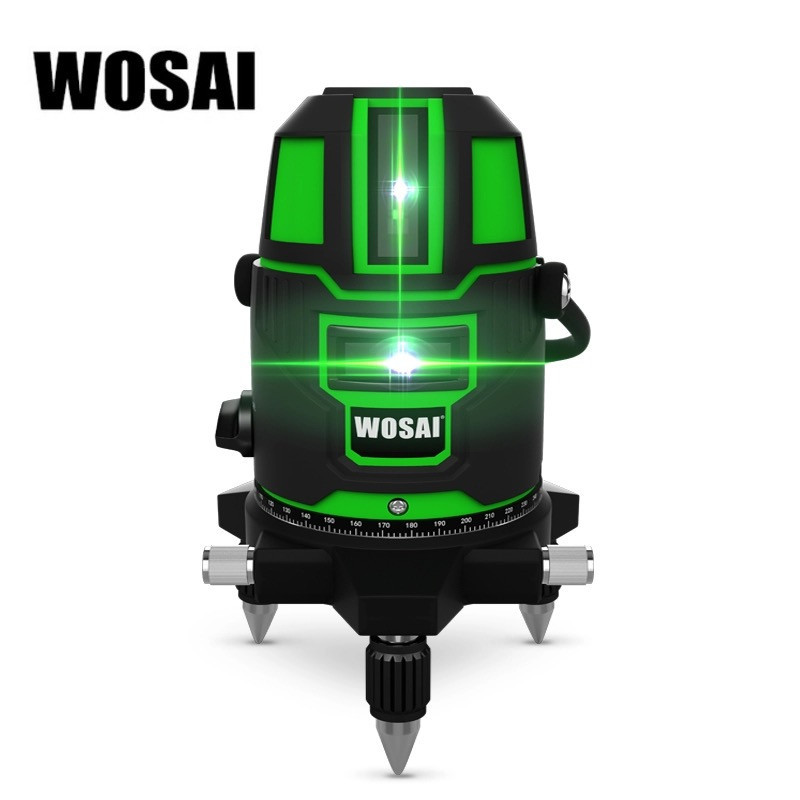 Лазерний рівень WOSAI WS-X5 5 ліній 6 точок ЗЕЛЕНА ЛІНІЯ нівелір
