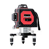 ➤ KAITIAN 3D 12 ліній 360° — Лазерний рівень нівелір самовирівнювальний + УДАРОПТОЧНИЙ КЕЙС, фото 4