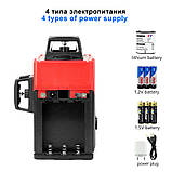 ➤ KAITIAN 3D 12 ліній 360° — Лазерний рівень нівелір самовирівнювальний + УДАРОПТОЧНИЙ КЕЙС, фото 9