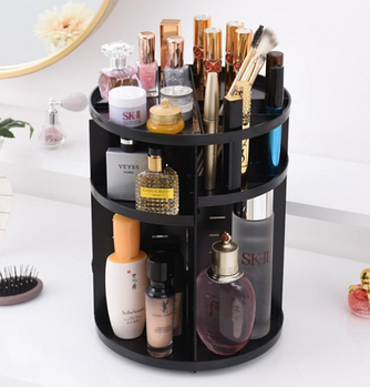 Органайзер для зберігання косметики 360° Rotation Cosmetic Organizer — Чорний (KG-626)