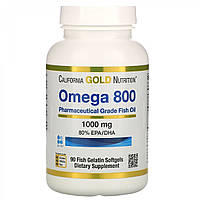 California Gold Nutrition Омега 800 Рыбий Жир 90 капсул