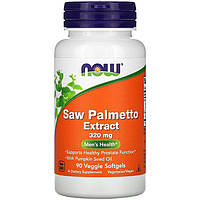 Экстракт пальмы Сереноа NOW Foods "Saw Palmetto Extract" 320 мг (90 гелевых капсул)