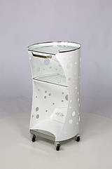 Стоматологічний столик Панок 4 овальний зі склом