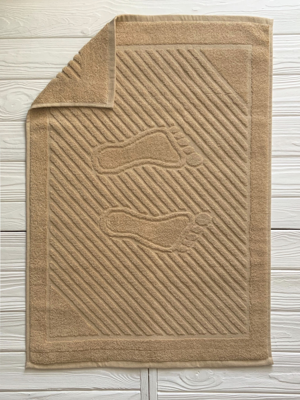 Махровий рушник для ніг, Туркменістан, 700 гр\м2, горіх 50 x 70см, фото 1