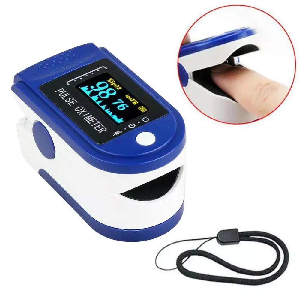 Пульсоксидометр датчик кисню в крові пульсу медичний на палець pulse oximeter пульсометрометроксометр Wlx501