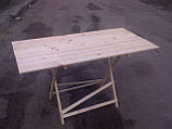 Стіл розкладний для торгівлі або пікніка 70х160 см туристичний, фото 2