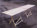 Стіл розкладний для торгівлі або пікніка 70х160 см туристичний, фото 4