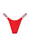 Трусики зі стразами Victoria's Secret Shine Strap Brazilian Panty, Червоні, фото 2