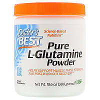 Глютамин в Порошке, L-Glutamine Powder, Doctor's Best, 300 гр.