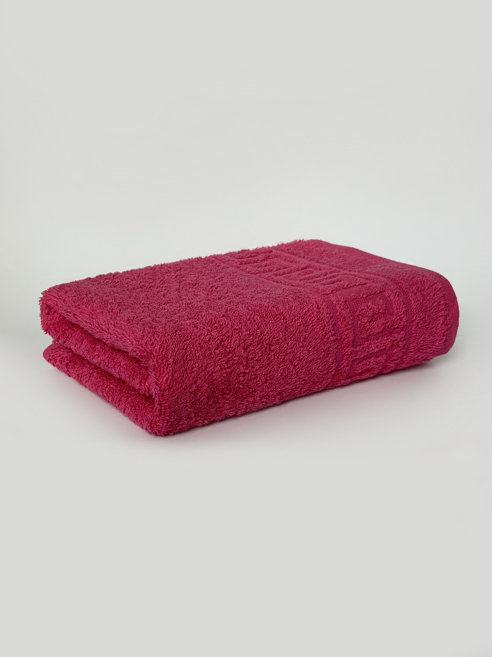 Махровий рушник для рук малиновий, 40*70 см, Туркменістан, 430 гр\м2, фото 1