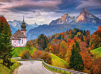 Пазли на 2000 елементів (92 x 68 см) Осінь в Баварських Альпах, Німеччина (Castorland, Польща)