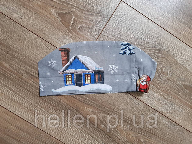 Медична шапочка з принтом "Новорічна тематика 5", фото 1