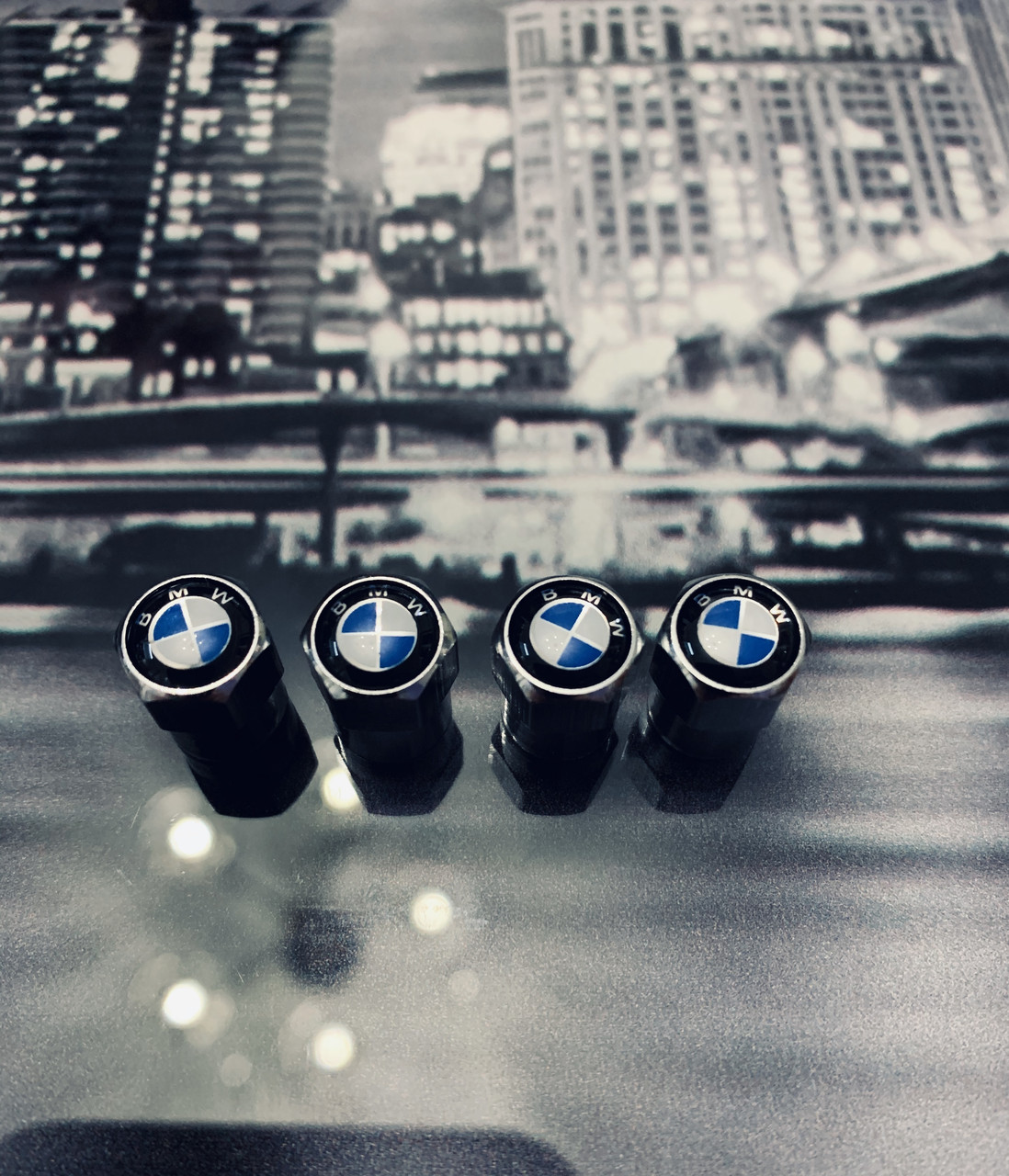 Ковпачки для клапанів колісних шин для Bmw сірі