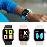 Смарт-годинник T500 Blue (Smart Watch) Розумний годинник Фітнес браслет Фітнес трекер, фото 5