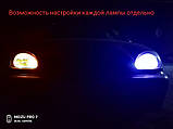 Комплект LED RGB ламп у габарити з пультом LightSpace T10 W5W SMD5050 16 кольорів, фото 5