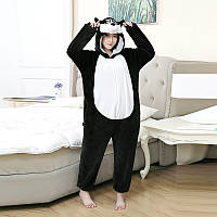Пижама кигуруми Хаски домашний костюм kigurumi с собачкой для мужчин и женщин унисекс черный (1078)