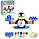 Дитячі математичні ваги, що Навчальна рахівниця настільна гра для дітей Збереже баланс пінгвіни DD1808-8, фото 2