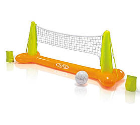 Надувні ворота на воді Intex "Волейбол", 239х91х64 см, жовтогарячий