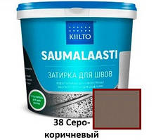 Затирка для швів кахлю Kiilto Saumalaasti, 1 л, 38 Сіро-коричневий