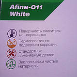 PLAMIX AFINA-011 White Змішувач на кухню Білий (без підводки) (PM0578), фото 7