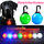 Світлодіодний LED ліхтарик для собак на нашийник. Кулон брелок безпеки, що світиться на повідець Червоний, фото 2