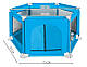 Манеж дитячий Malatec 125 × 65 см блакитний 8494 Польща, фото 3