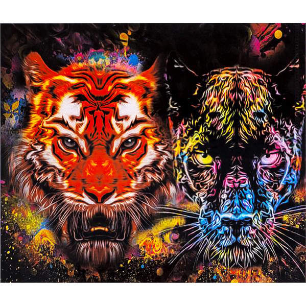 Картина за номерами 40х50 см DIY Тигр і пантера (FX 30453), фото 1
