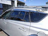 Дефлектори вікон (вітровики) хромовані Toyota RAV4 2012-2018 (Autoclover D690), фото 4