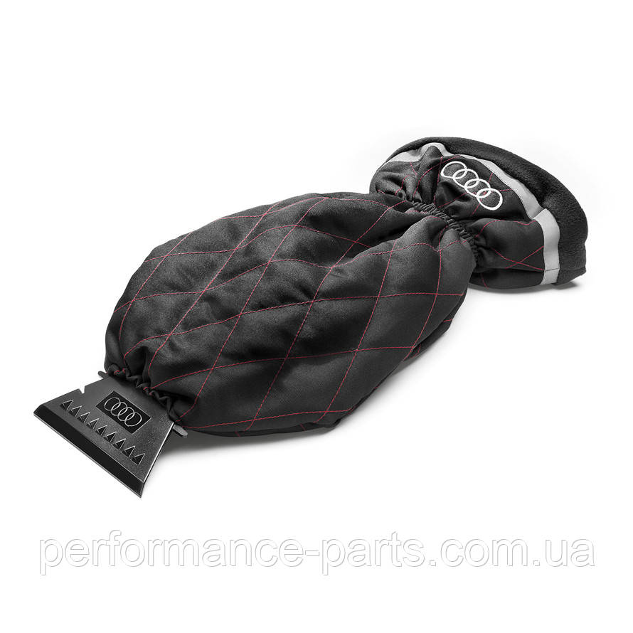 Скребок з рукавичкою AUDI Ice Scraper with Glove, Red/Black, артикул 80A096010D. Оригінал