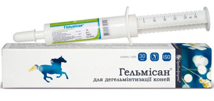 Гельмісан гель паста для дегельмінтизації коней, шприц 30 мл, фото 1