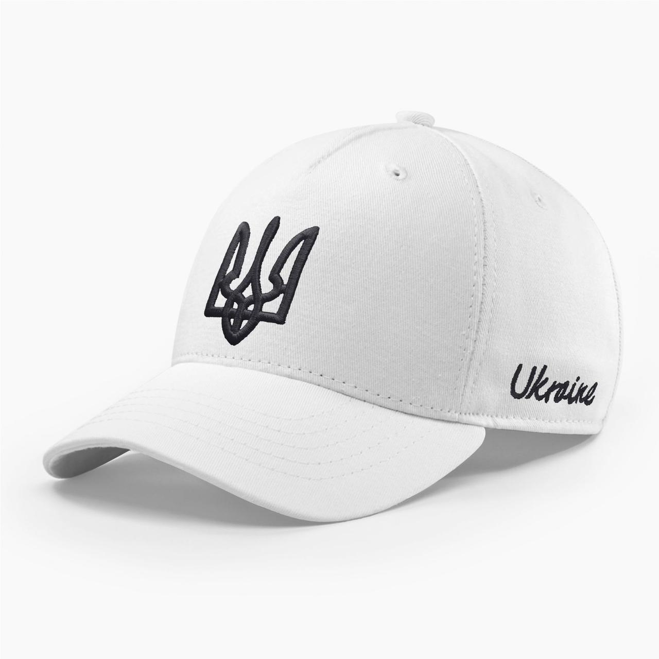 Кепка бейсболка чоловіча INAL з гербом України S / 53-54 Білий 278853, фото 1