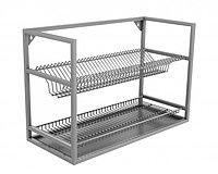 Полиця-сушка для посуду 1200x320x(h)600 мм нержавійка, фото 1