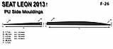 Молдинги на двері для Seat León III 5Dr / ST / X-Perience 2012-2020, фото 5