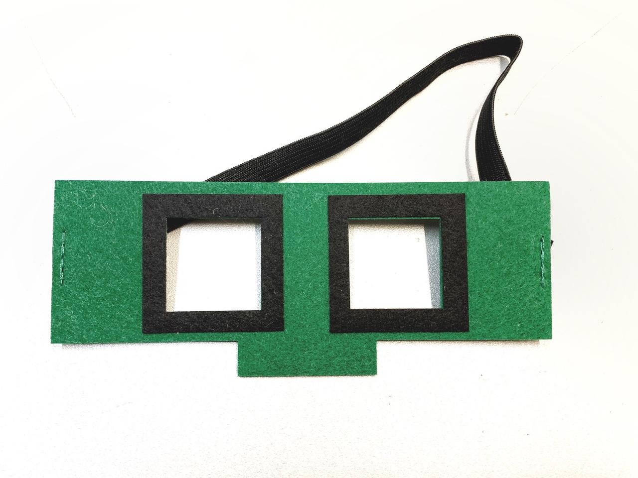 Маска зелена квадратна Кріпер Майнкрафт, фото 1