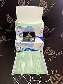 Медичні зелені маски! В упаковці 50штук! Найкраща якість в Україні