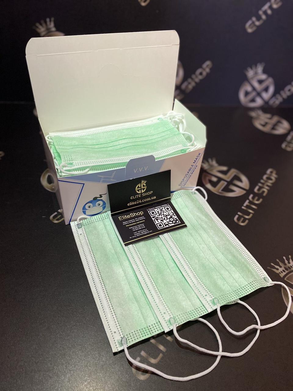 Маски в зеленому кольорі. Краща якість на ринку! Безнал